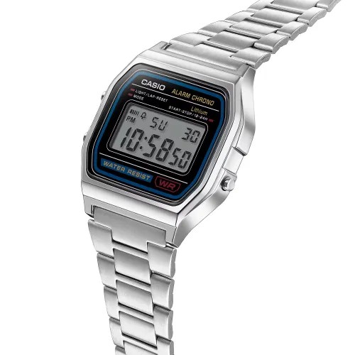 Casio A158WA-1DF Vintage Digital Chain Watch