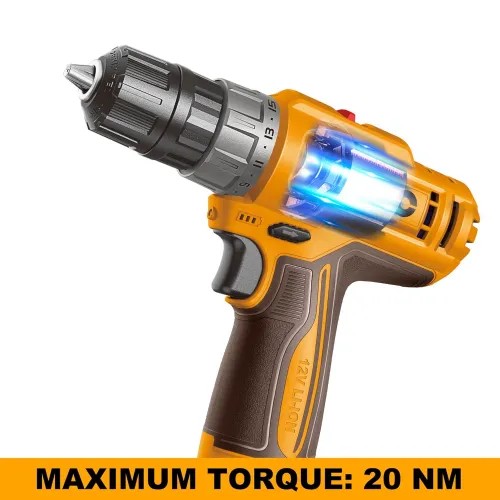 INGCO CDLI122061 20Nm Cordless Drill Machine