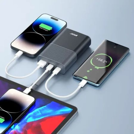 BWOO BO-P68 10000mAh 30W Power Bank With Built-in Type-C Cable