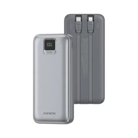 Foneng PX136 20000mAh 22.5W Power Bank With Built-in Cable