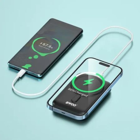 BWOO BO-P33 10000mAh 20W Magnetic Wireless Power Bank With Foldable Holder