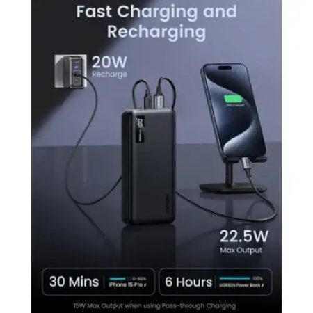 UGREEN PB312 20000mAh 20W Fast Charging Power Bank #25683