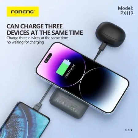 Foneng PX119 10000mAh 22.5W Magnetic Wireless Power Bank