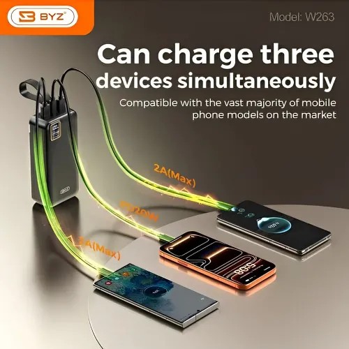 BYZ W263 22.5W 30000mAh Fast Charging Power Bank
