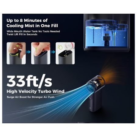 Aecooly PM02 Cold Air Portable Handheld Misting Fan