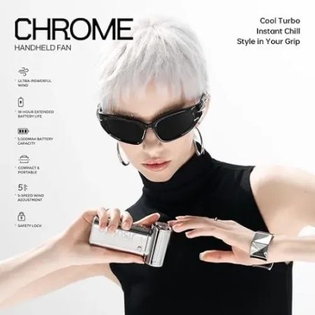 Jisulife Life 9 S Chrome Mini Handheld Fan