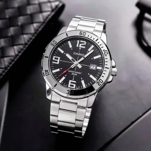 Casio MTP-VD01D-1BVUDF Enticer Chain Analog Watch