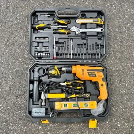 Tolsen 79685 13mm 710W Hammer Drill With 95 Pcs Tool Set