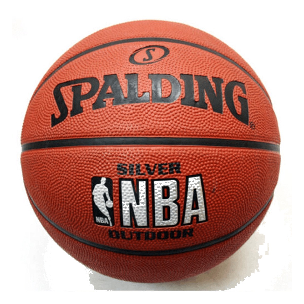 SPALDING SILVER NBA OUTDOOR BASKETBALL BALL SIZE 7 NEW