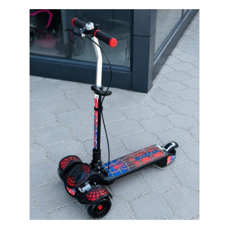 Spider Glide 3-Wheel Kids Scooter with LED Wheels