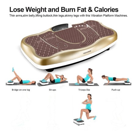 TODO VIBRATION PLATFORM POWER PLATE WHOLEBODYVIBRATING MASSAGER- BLUETOOTH MUSIC/USB CONNECTION/ADJ