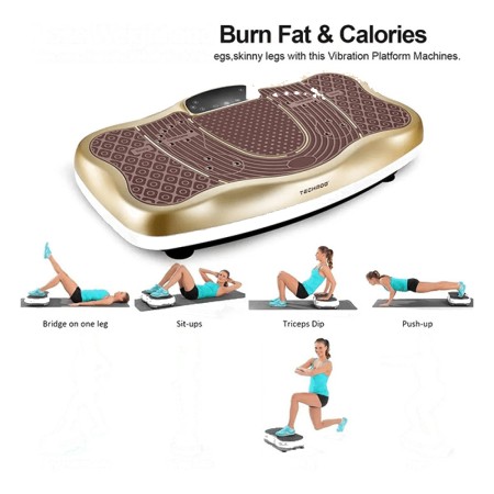 TODO VIBRATION PLATFORM POWER PLATE WHOLEBODYVIBRATING MASSAGER- BLUETOOTH MUSIC/USB CONNECTION/ADJ