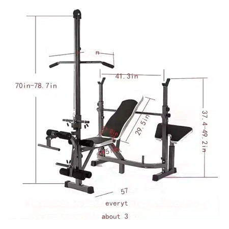 Weight bench with Lat pull down