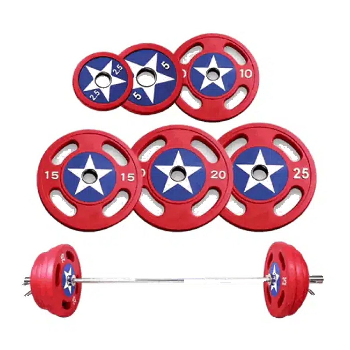 Weight Lifting Marvel Plates – Captain America Weight Plates